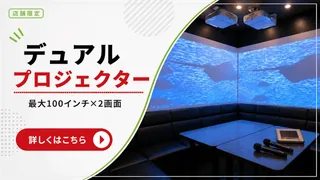 プロジェクタールーム｜最大100インチの大画面で歌う