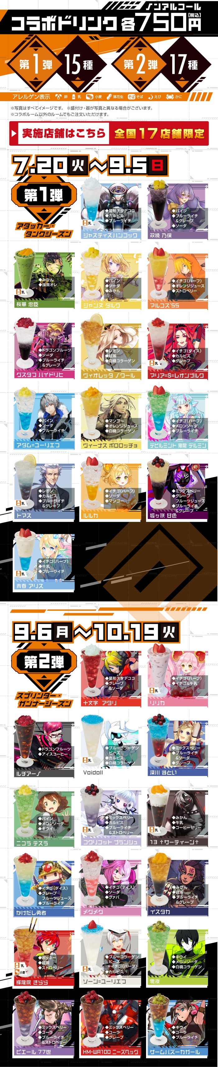 「#コンパス 戦闘摂理解析システム」コラボドリンク