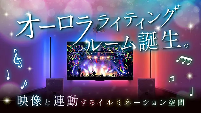 オーロラライティングルーム誕生。 ～映像と連動するイルミネーション空間～