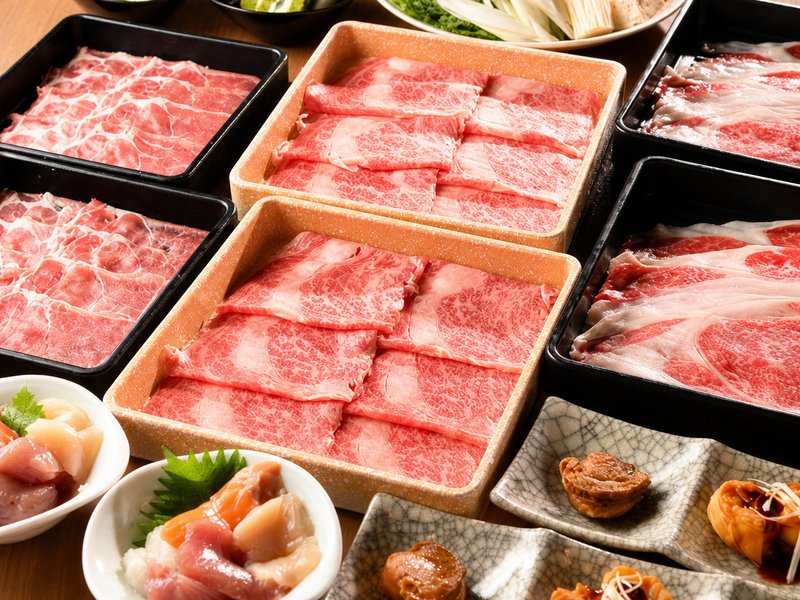 厳選した上質肉のしゃぶしゃぶ