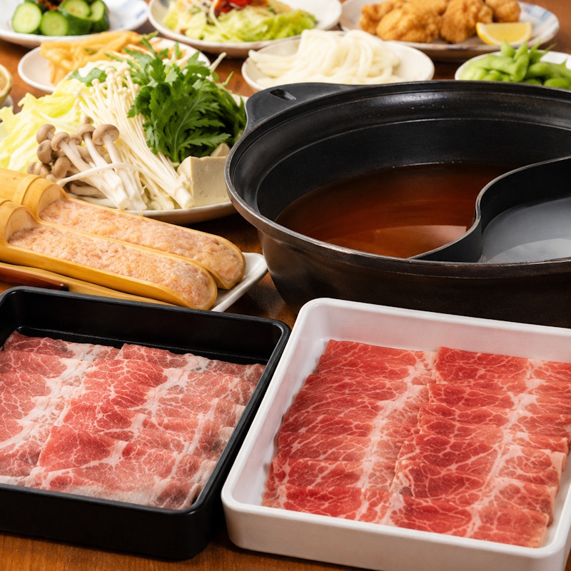 雅コース 国産特選豚しゃぶしゃぶ食べ放題