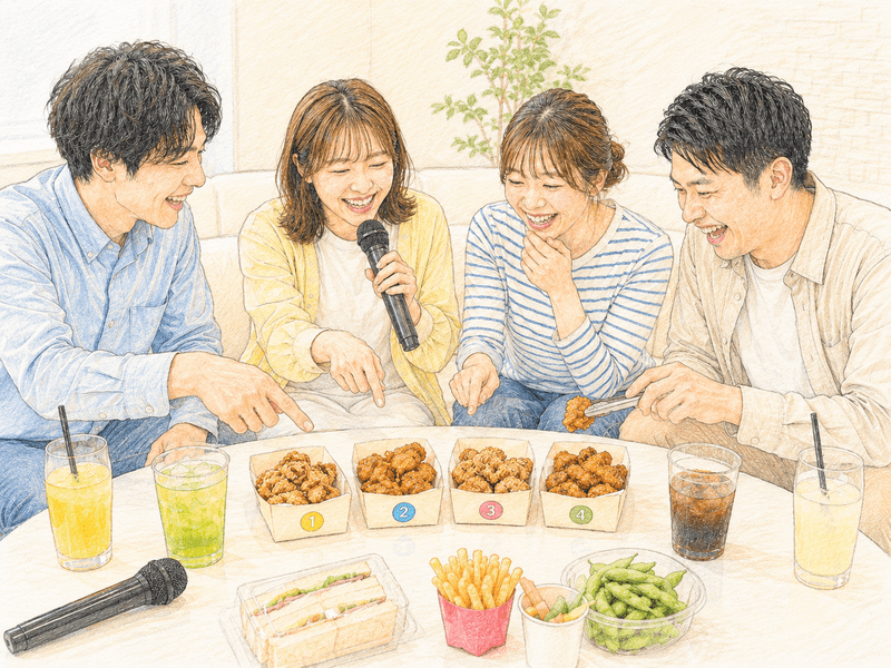 コンビニ唐揚げ食べ比べ