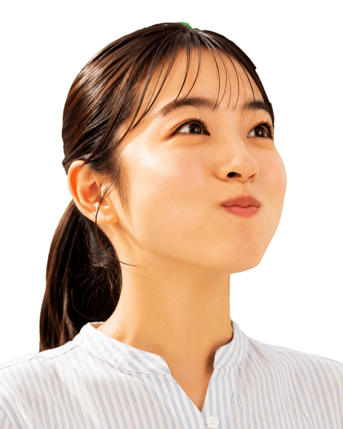 汁なし麺フェアを楽しむ女性