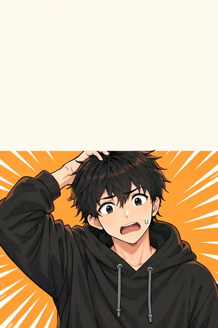 大人数で入れる店を探して頭をかいている男性のイラスト