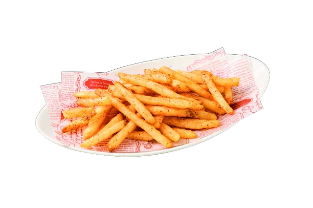 麻辣クリスピーポテト。細切りのフライドポテトに麻辣粉