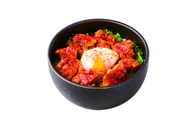 麻辣炭焼き鶏もも丼
