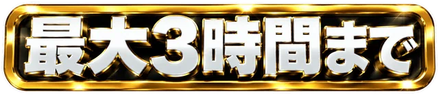 最大3時間まで